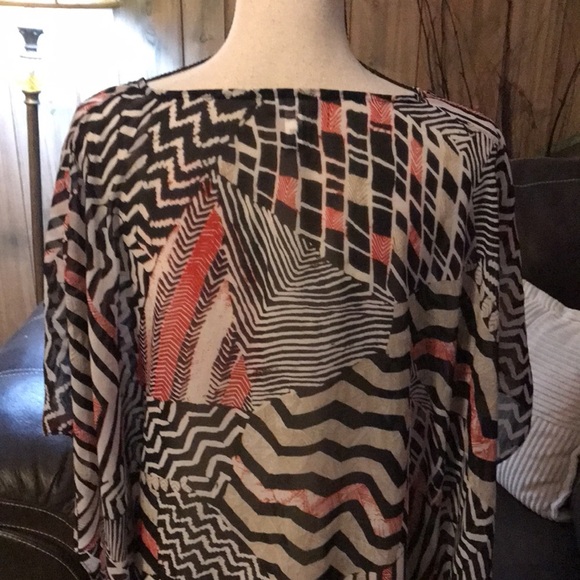 Chico’s Kimono Chevron/Animal PrintSize L/XL - Picture 5 of 8